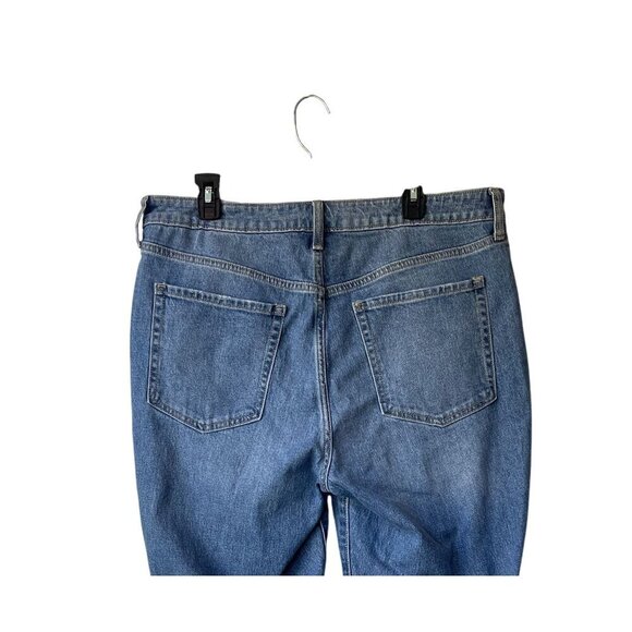 Old Navy Curvy OG Straight Jeans Size 16 High Rise Medium Wash Stretch Ankle - Picture 7 of 14